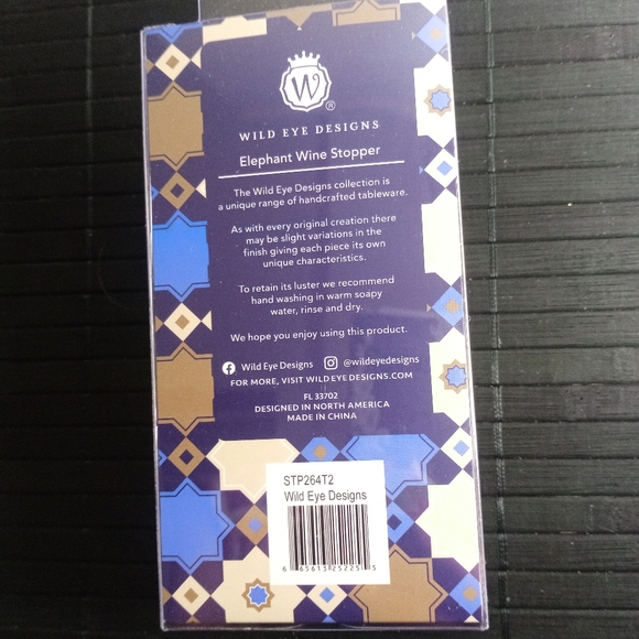 Rare Gold Tone Elephant Wine Stopper NIB - Picture 5 of 5